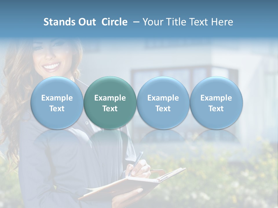 Financing Beautiful Property PowerPoint Template