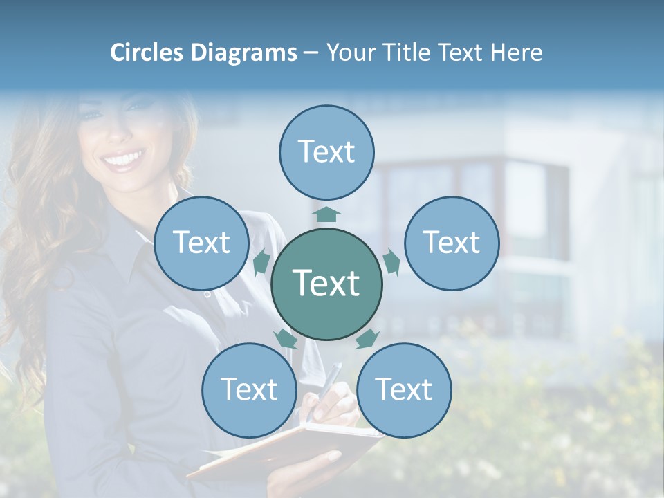 Financing Beautiful Property PowerPoint Template