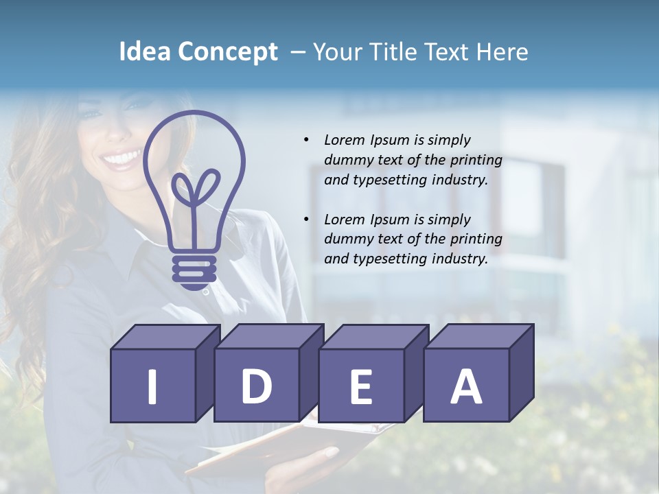 Financing Beautiful Property PowerPoint Template