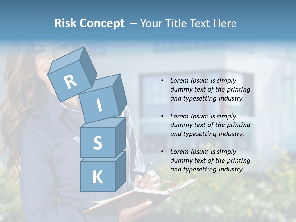 Financing Beautiful Property PowerPoint Template