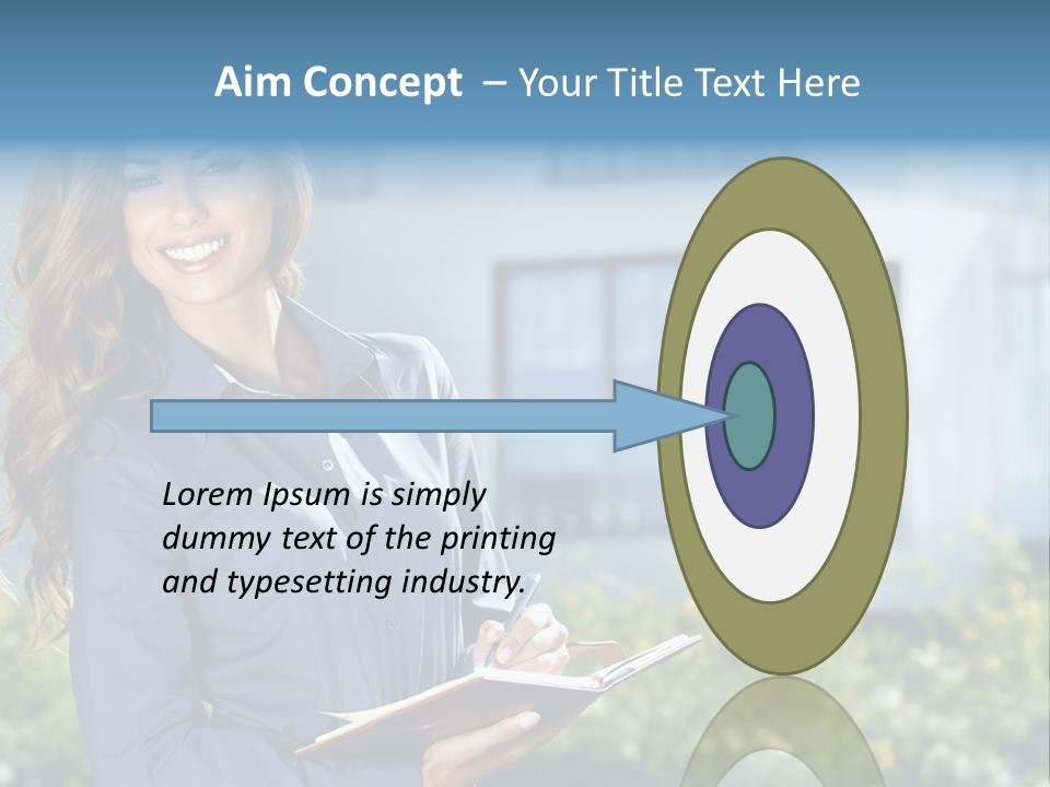 Financing Beautiful Property PowerPoint Template