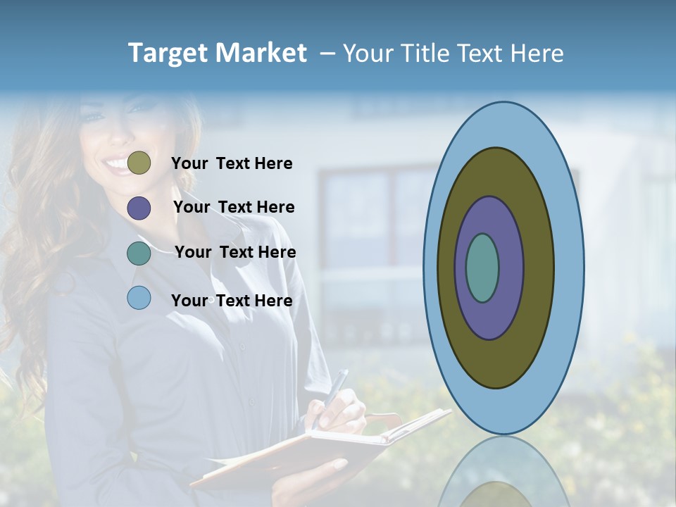 Financing Beautiful Property PowerPoint Template