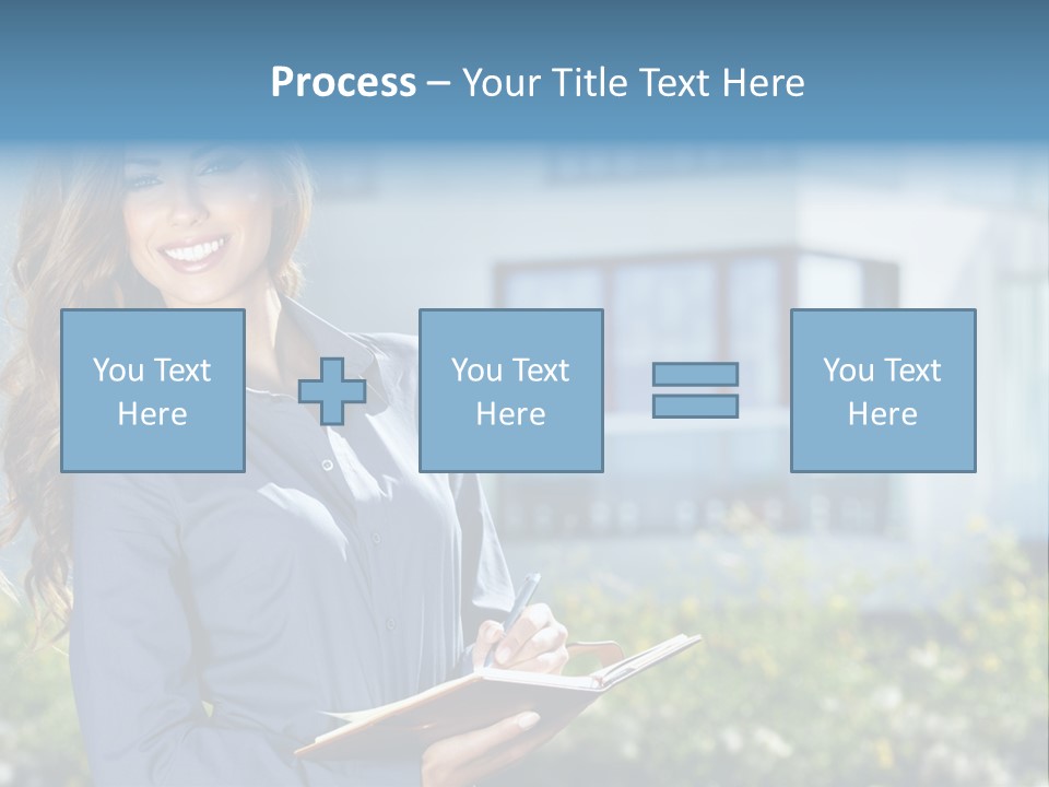 Financing Beautiful Property PowerPoint Template