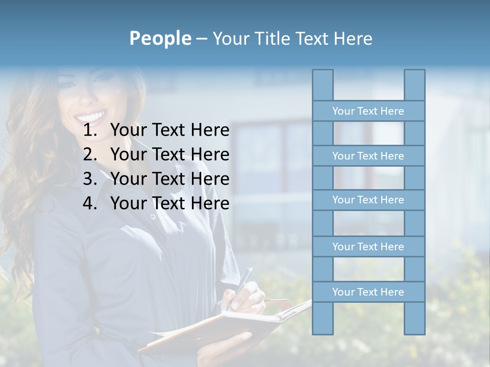 Financing Beautiful Property PowerPoint Template