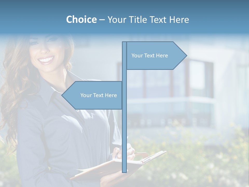 Financing Beautiful Property PowerPoint Template