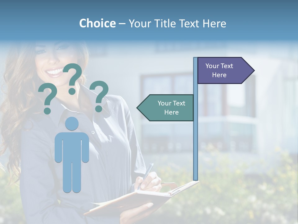 Financing Beautiful Property PowerPoint Template