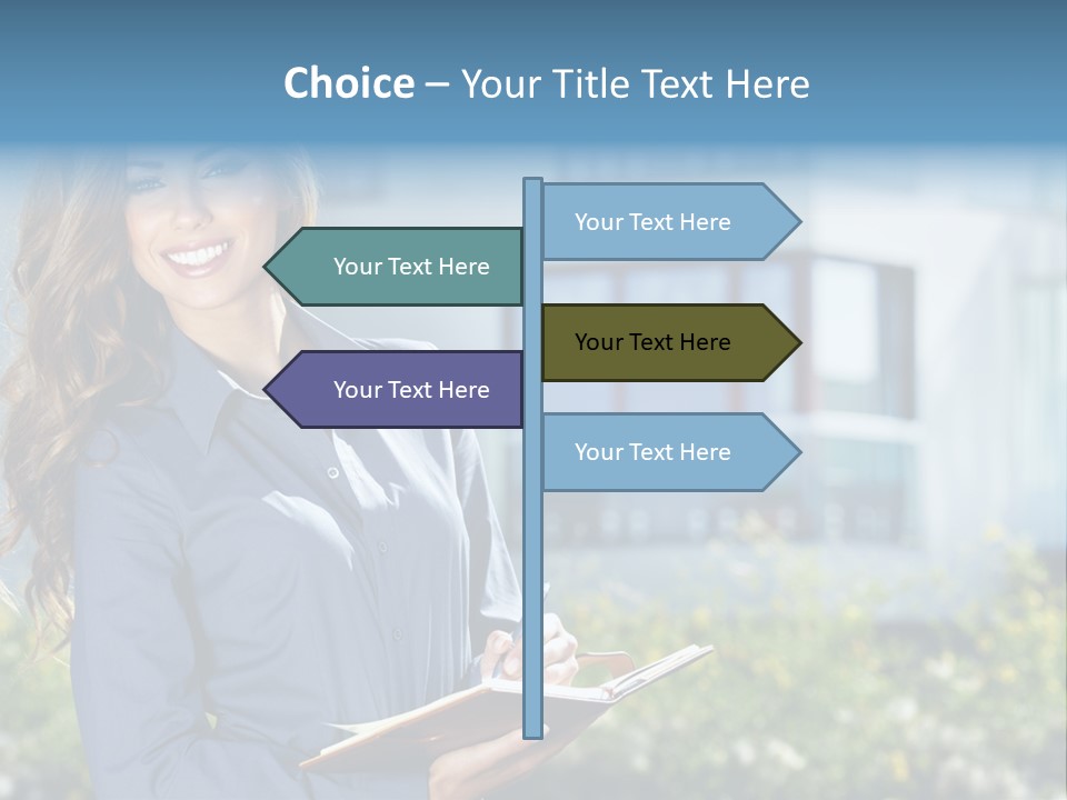 Financing Beautiful Property PowerPoint Template