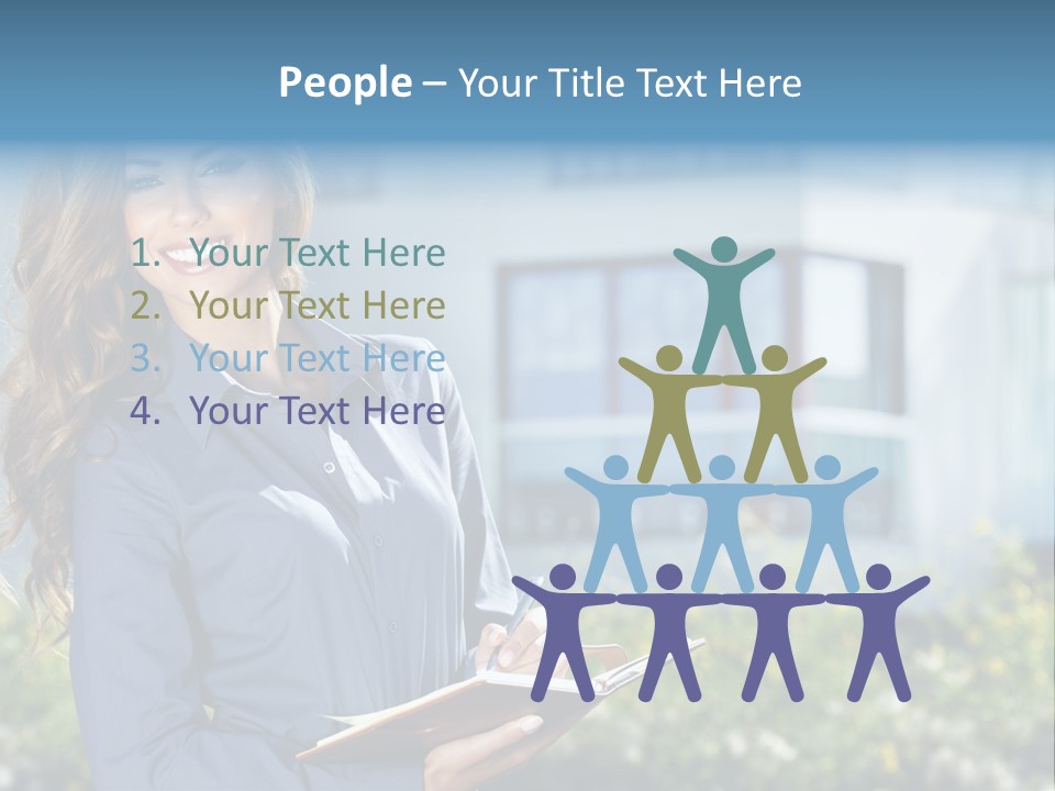 Financing Beautiful Property PowerPoint Template