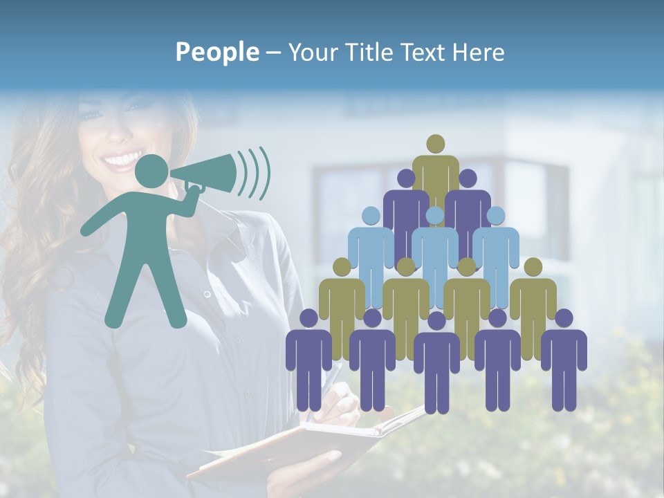 Financing Beautiful Property PowerPoint Template