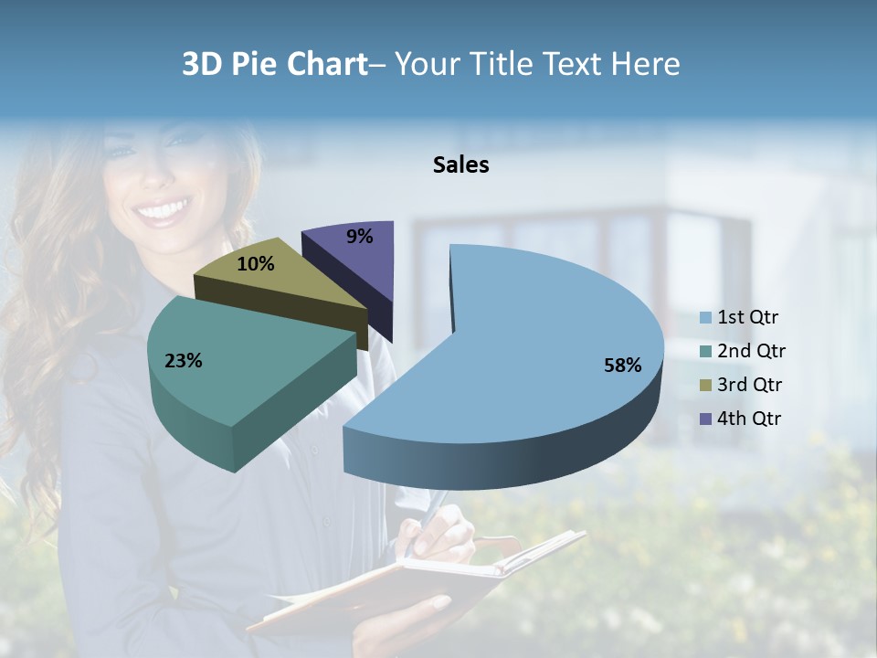 Financing Beautiful Property PowerPoint Template
