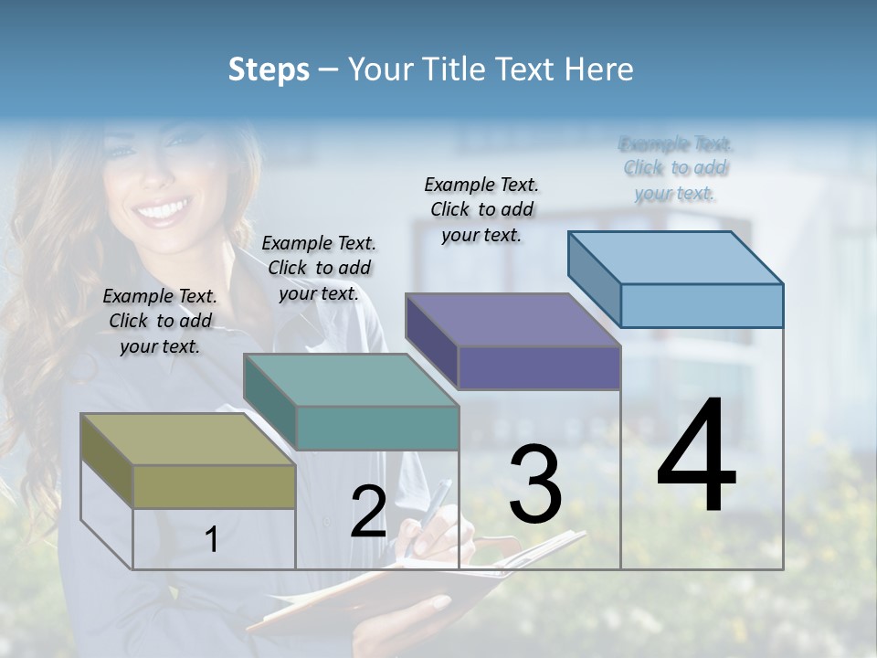 Financing Beautiful Property PowerPoint Template