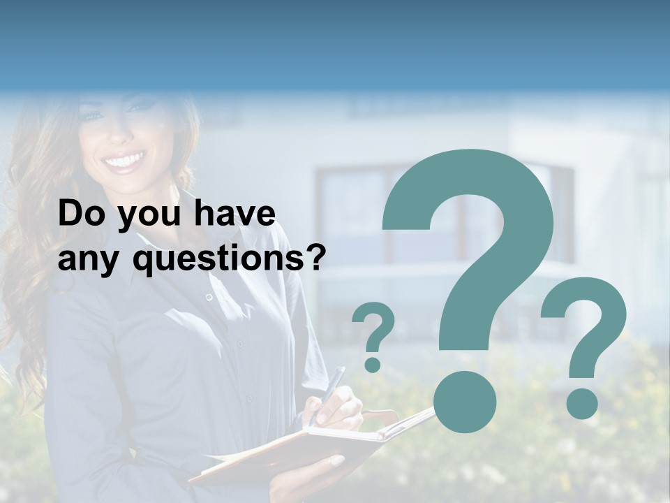 Financing Beautiful Property PowerPoint Template