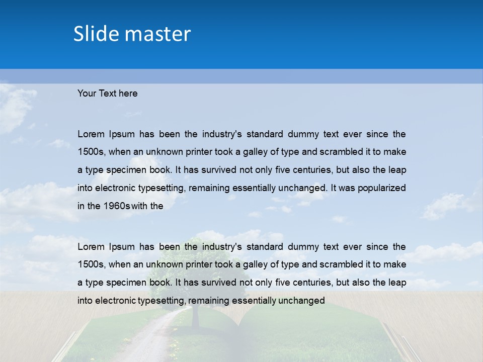 Sky Education Environment PowerPoint Template