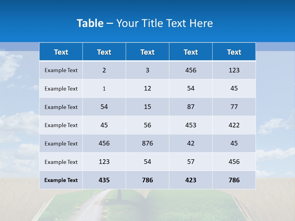 Sky Education Environment PowerPoint Template