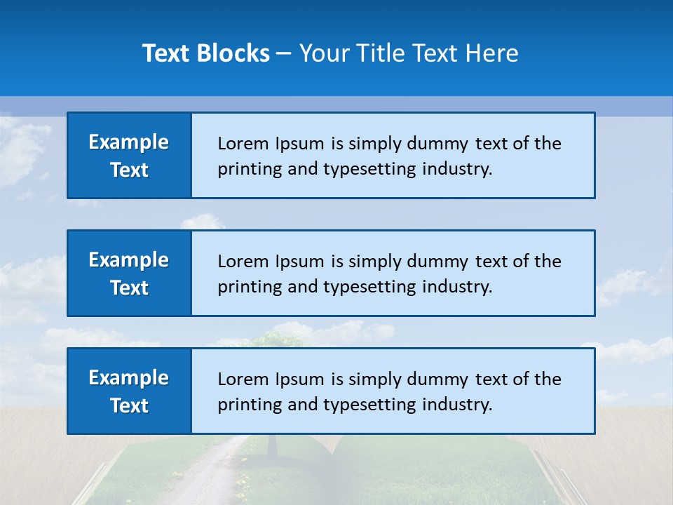 Sky Education Environment PowerPoint Template