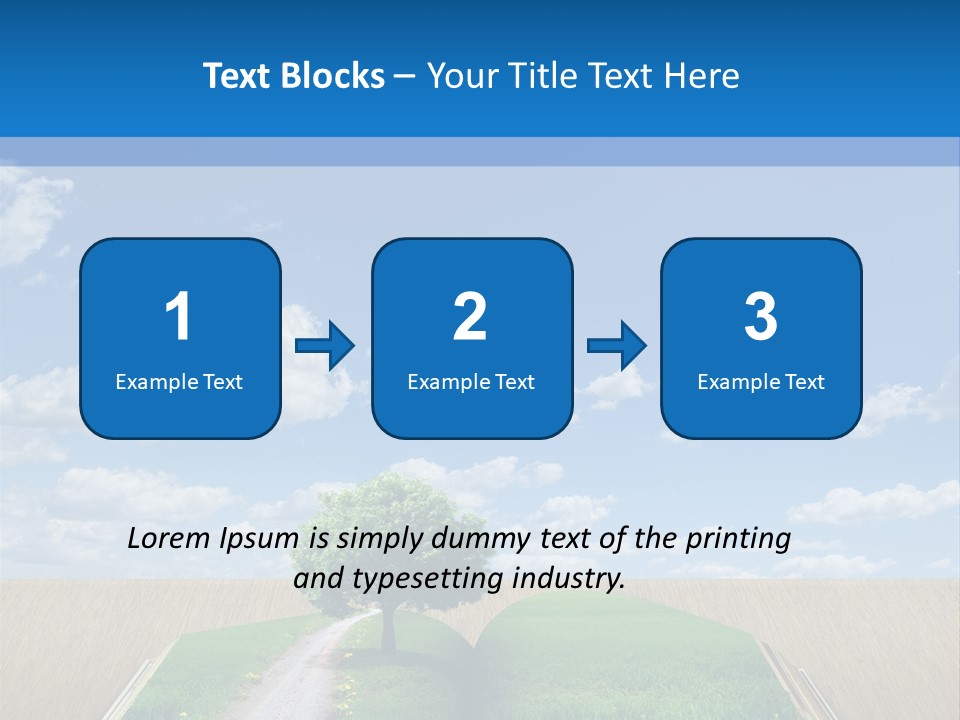 Sky Education Environment PowerPoint Template