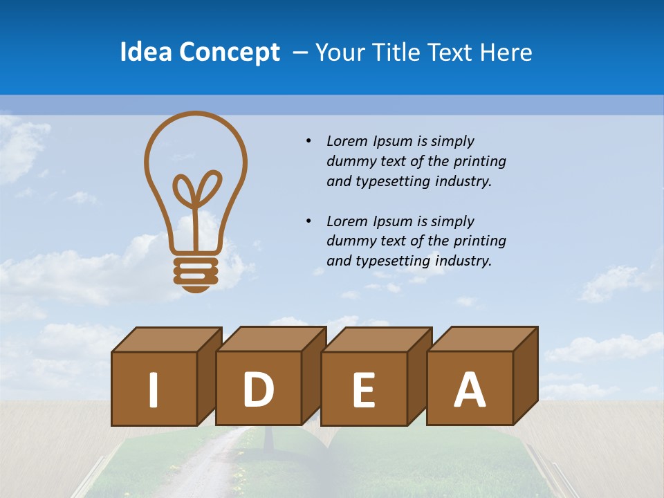 Sky Education Environment PowerPoint Template