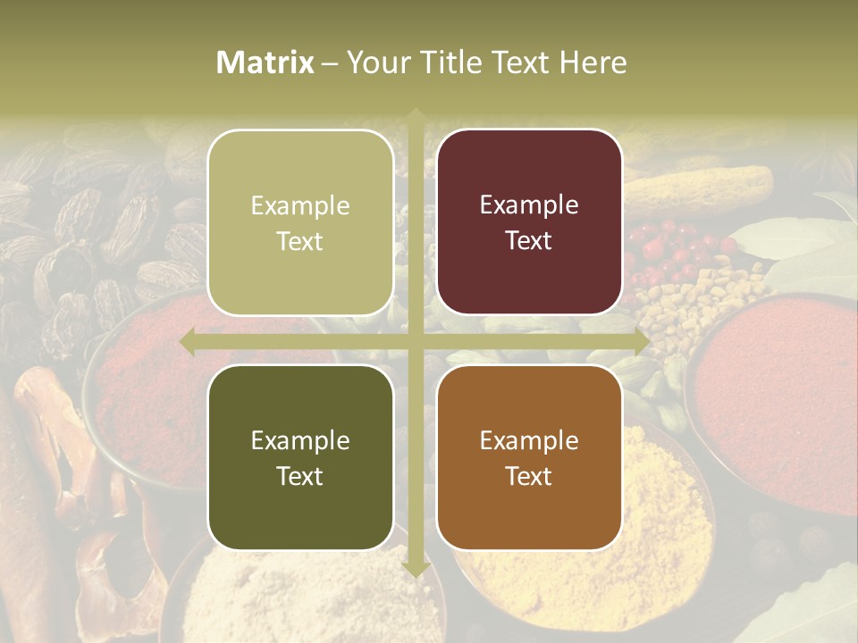 Season Food Mace PowerPoint Template