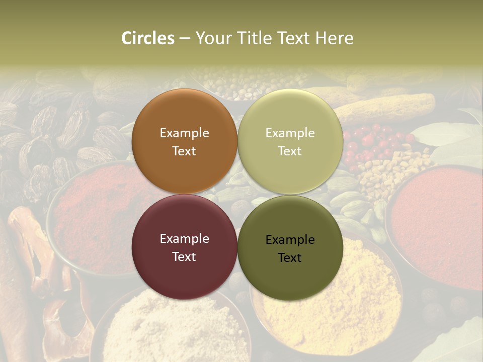 Season Food Mace PowerPoint Template