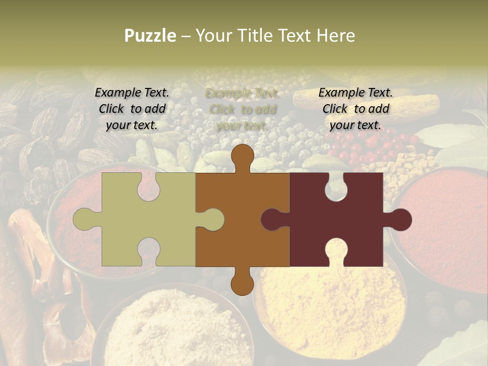 Season Food Mace PowerPoint Template