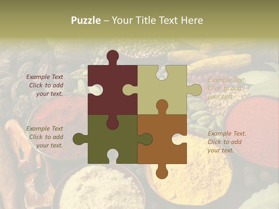 Season Food Mace PowerPoint Template