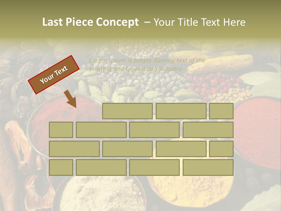 Season Food Mace PowerPoint Template
