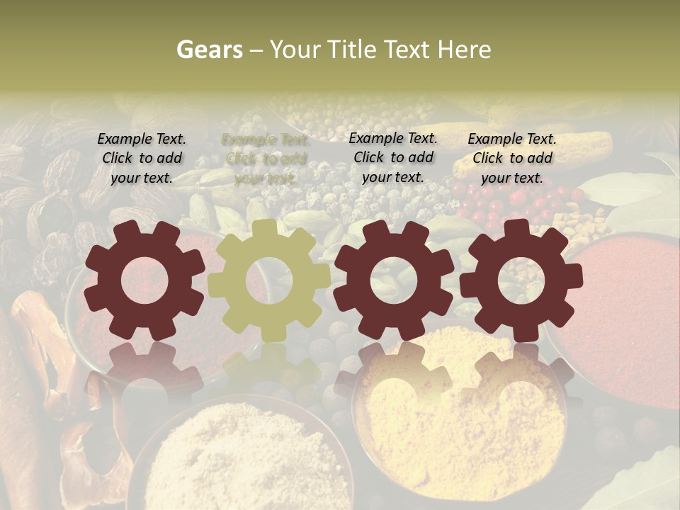 Season Food Mace PowerPoint Template