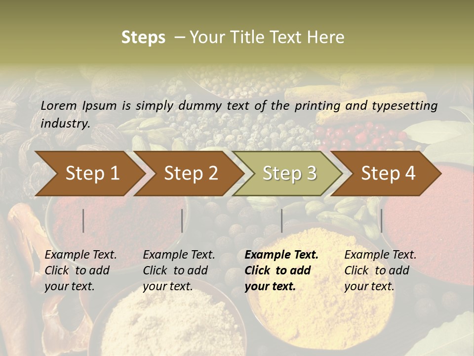 Season Food Mace PowerPoint Template