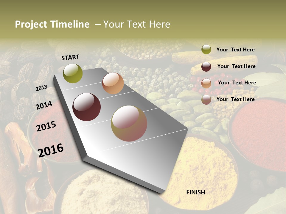 Season Food Mace PowerPoint Template