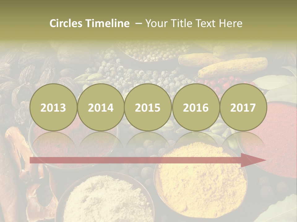 Season Food Mace PowerPoint Template