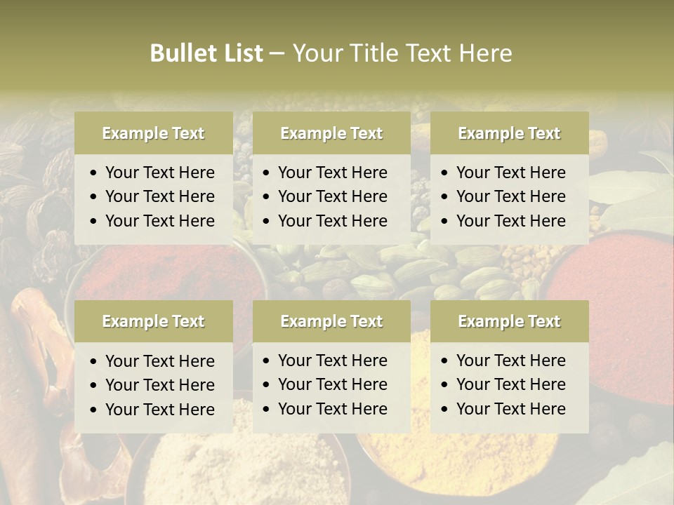 Season Food Mace PowerPoint Template