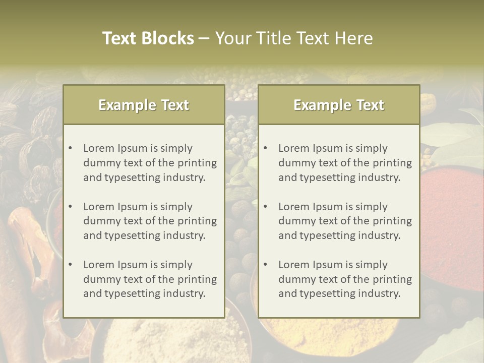 Season Food Mace PowerPoint Template