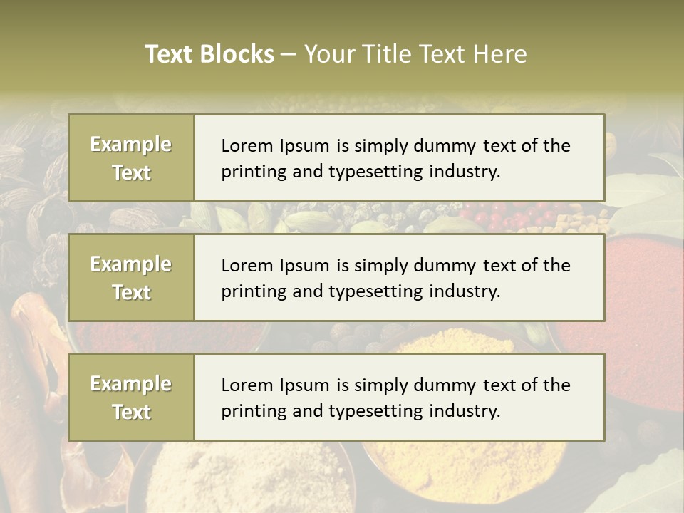 Season Food Mace PowerPoint Template