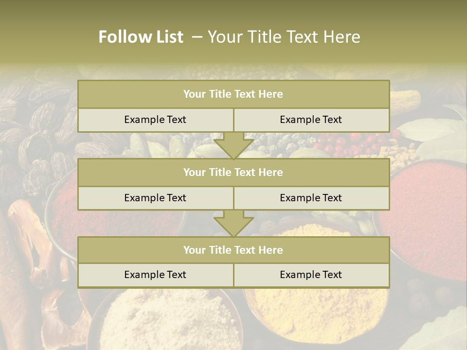 Season Food Mace PowerPoint Template