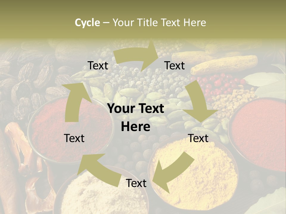 Season Food Mace PowerPoint Template