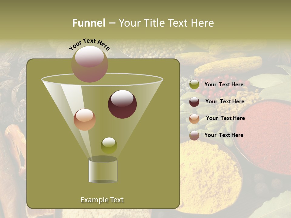 Season Food Mace PowerPoint Template
