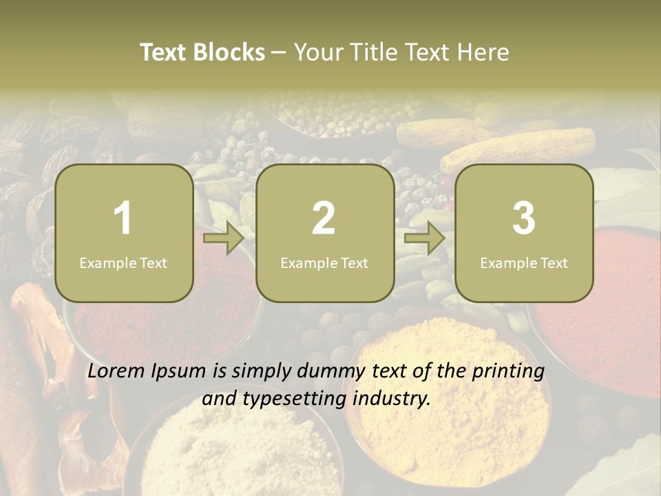 Season Food Mace PowerPoint Template