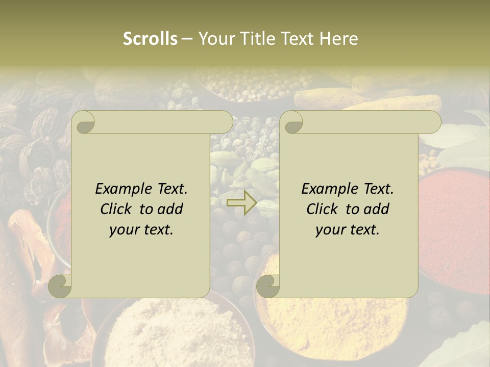 Season Food Mace PowerPoint Template