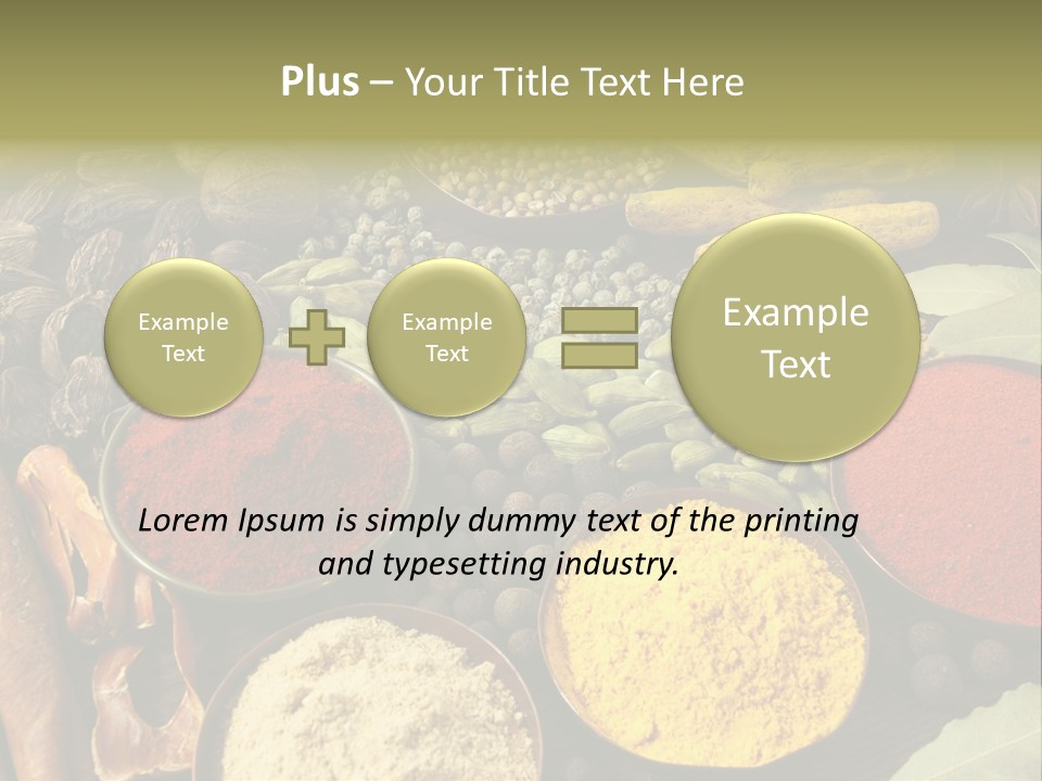 Season Food Mace PowerPoint Template