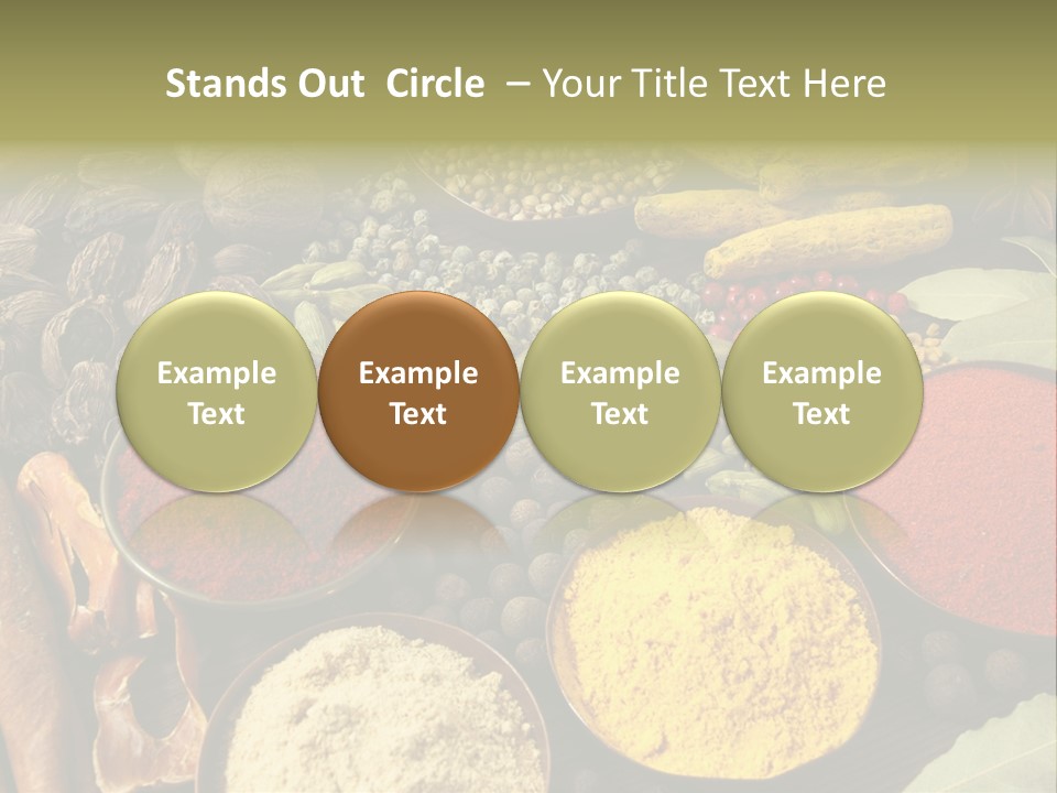 Season Food Mace PowerPoint Template