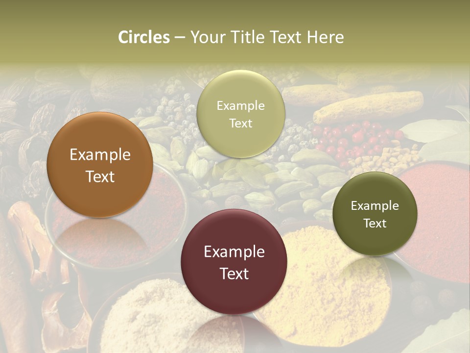 Season Food Mace PowerPoint Template