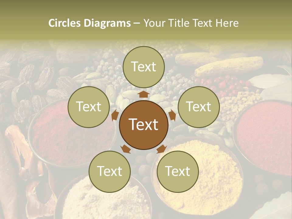 Season Food Mace PowerPoint Template