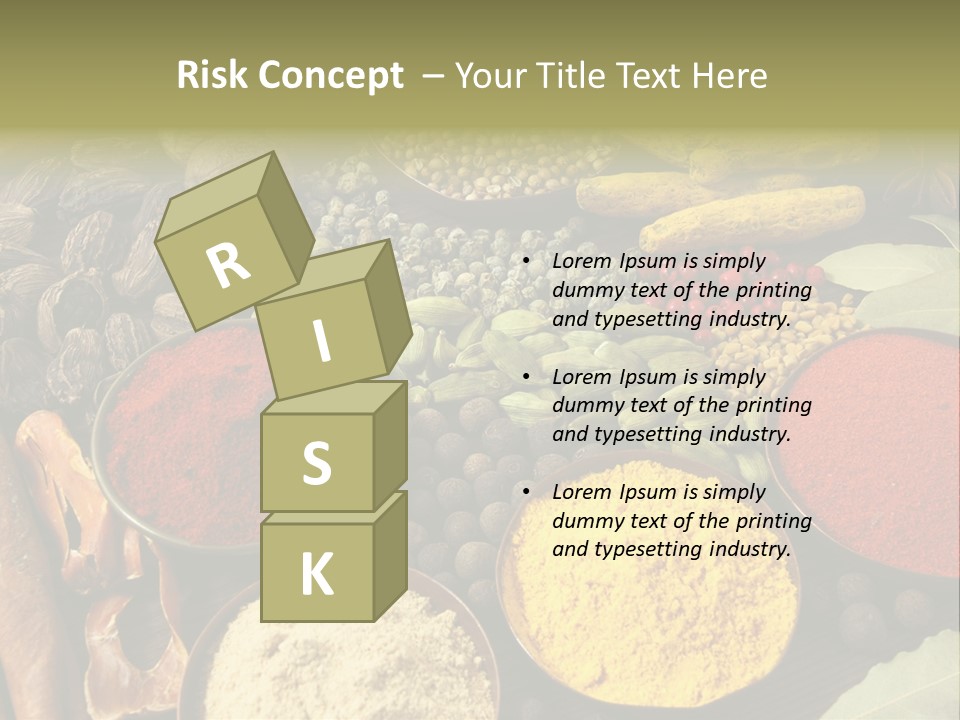 Season Food Mace PowerPoint Template