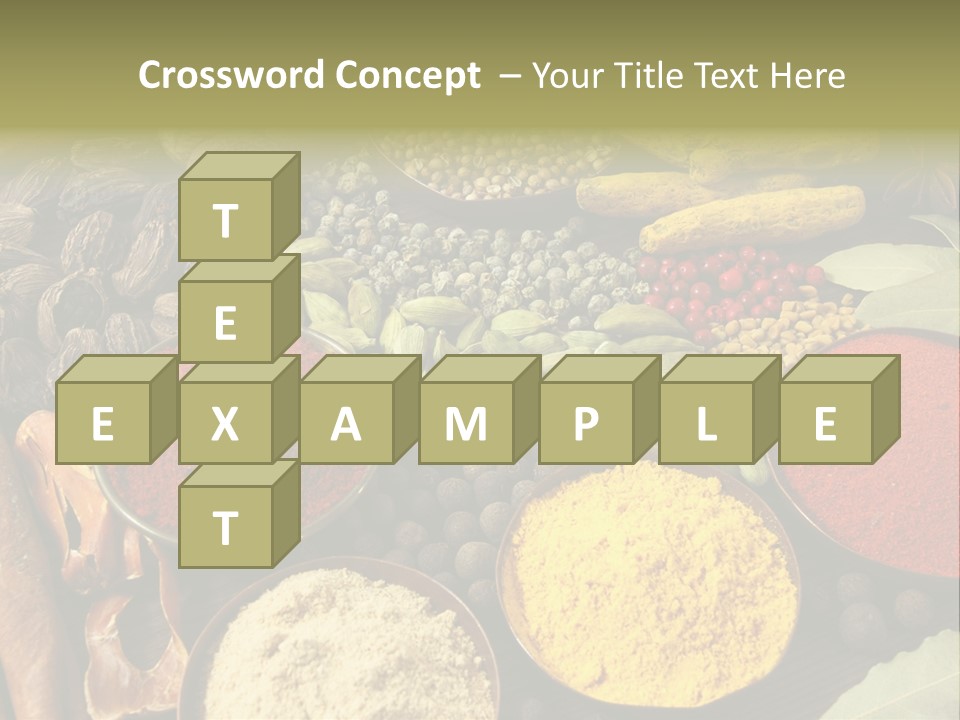 Season Food Mace PowerPoint Template