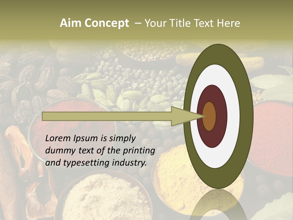 Season Food Mace PowerPoint Template