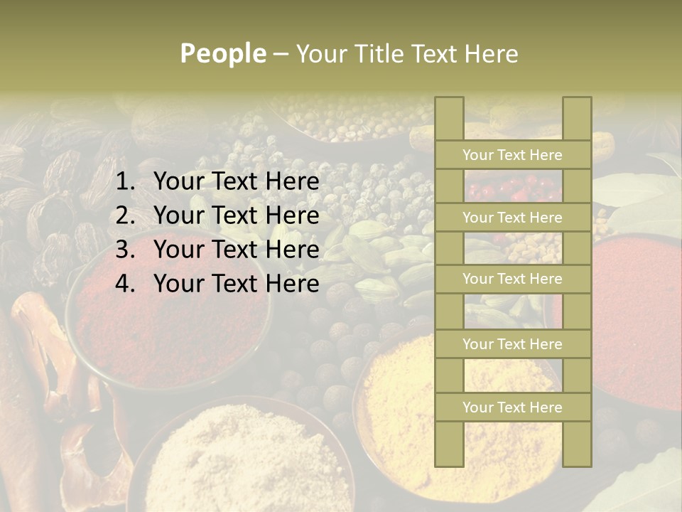 Season Food Mace PowerPoint Template
