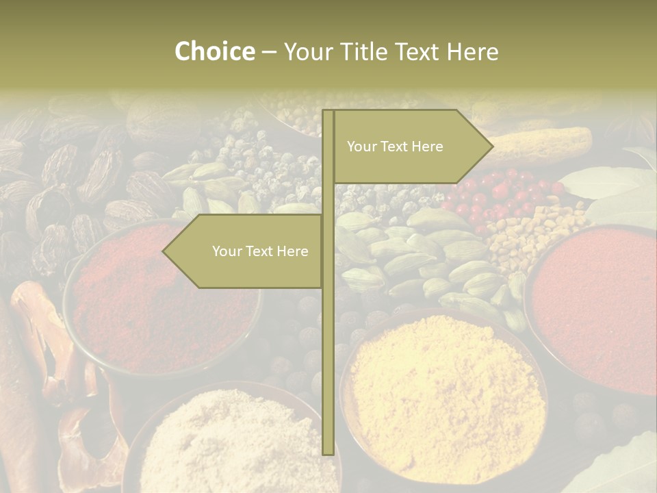 Season Food Mace PowerPoint Template