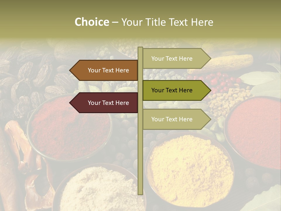 Season Food Mace PowerPoint Template