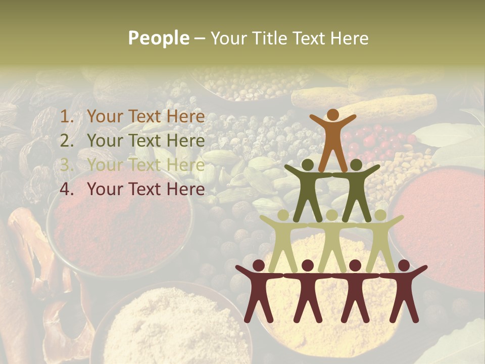 Season Food Mace PowerPoint Template