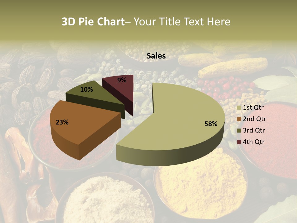 Season Food Mace PowerPoint Template